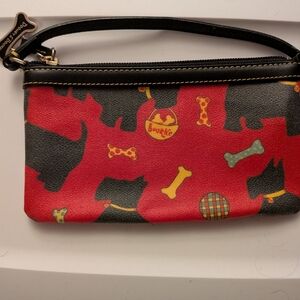 Dooney & Bourke Scottie Dog wristlet/clutch